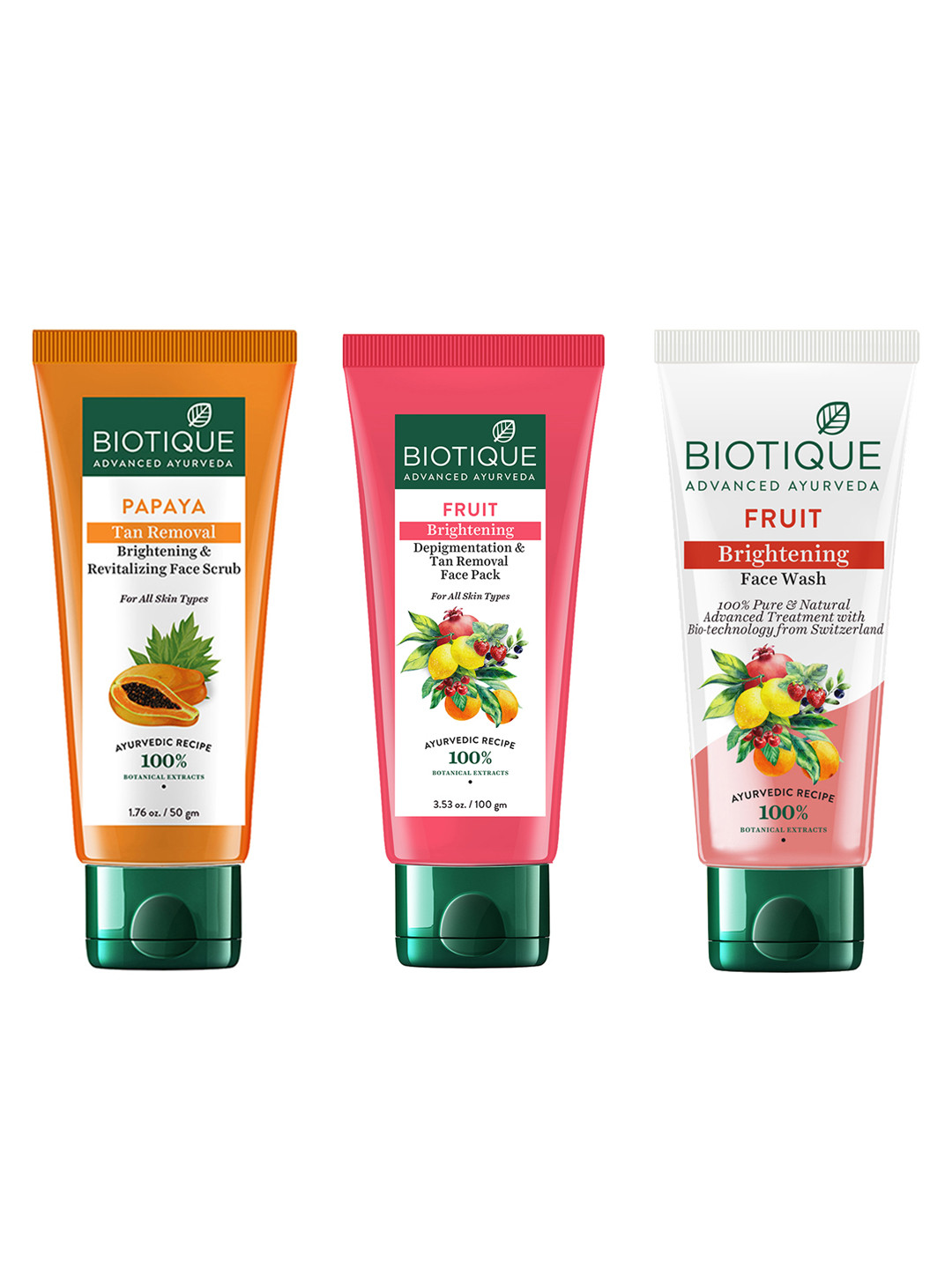 Biotique Bio Brightening & Tan Removal Combo