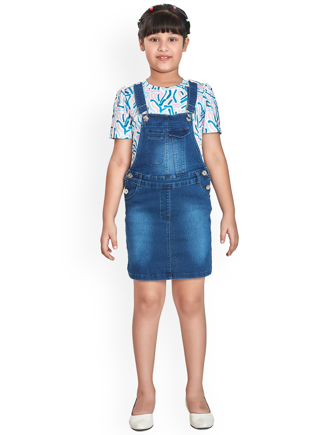 Peppermint Girls Above Knee Length Dresses