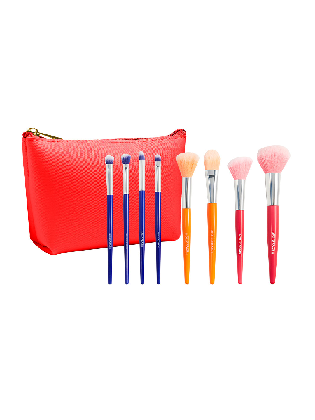 RELOVE All You Need 8 Pcs Makeup Brush Set with Pouch