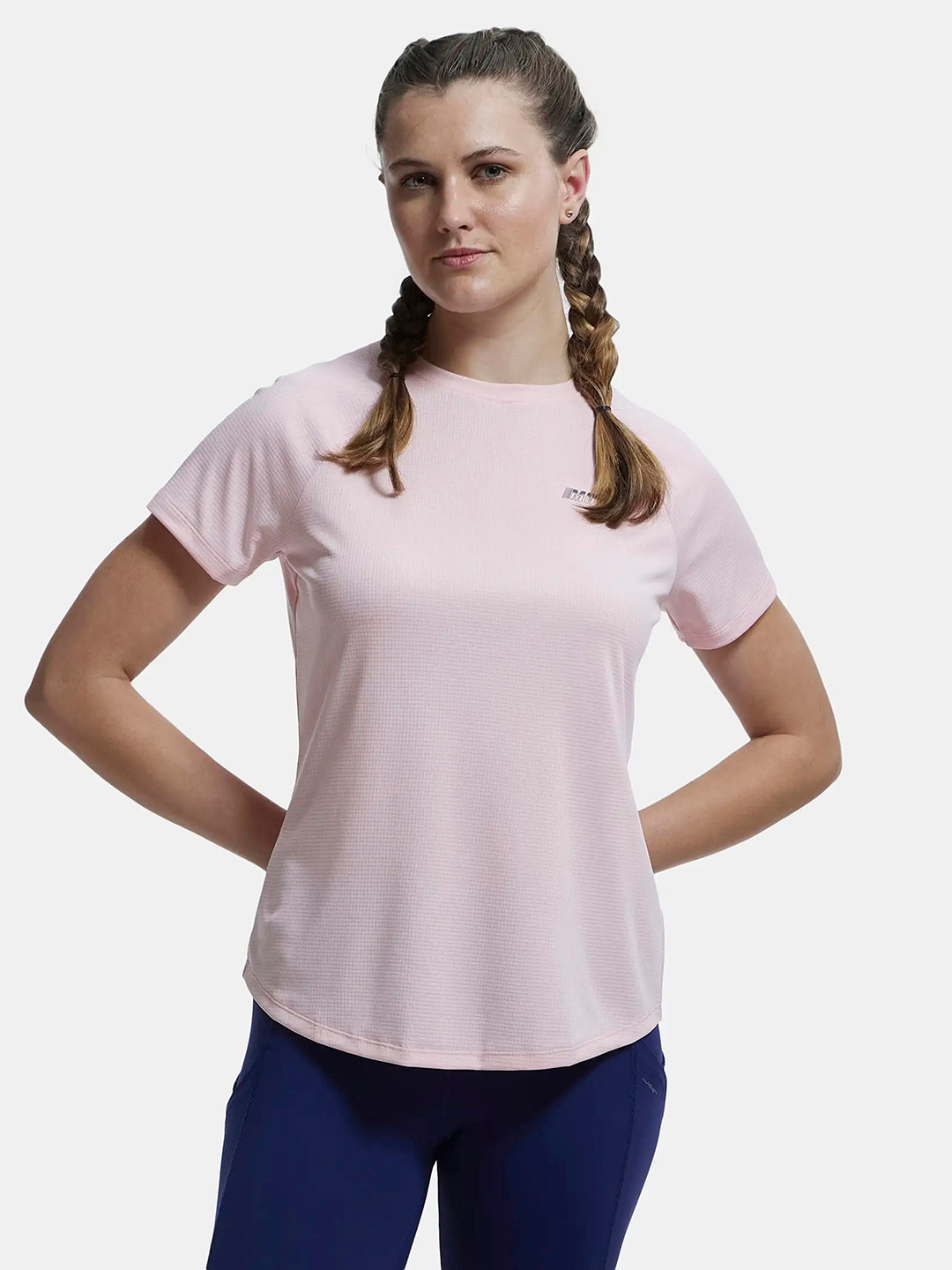 Jockey Microfiber Fabric Relaxed Fit Breathable Mesh Tshirt-MW73
