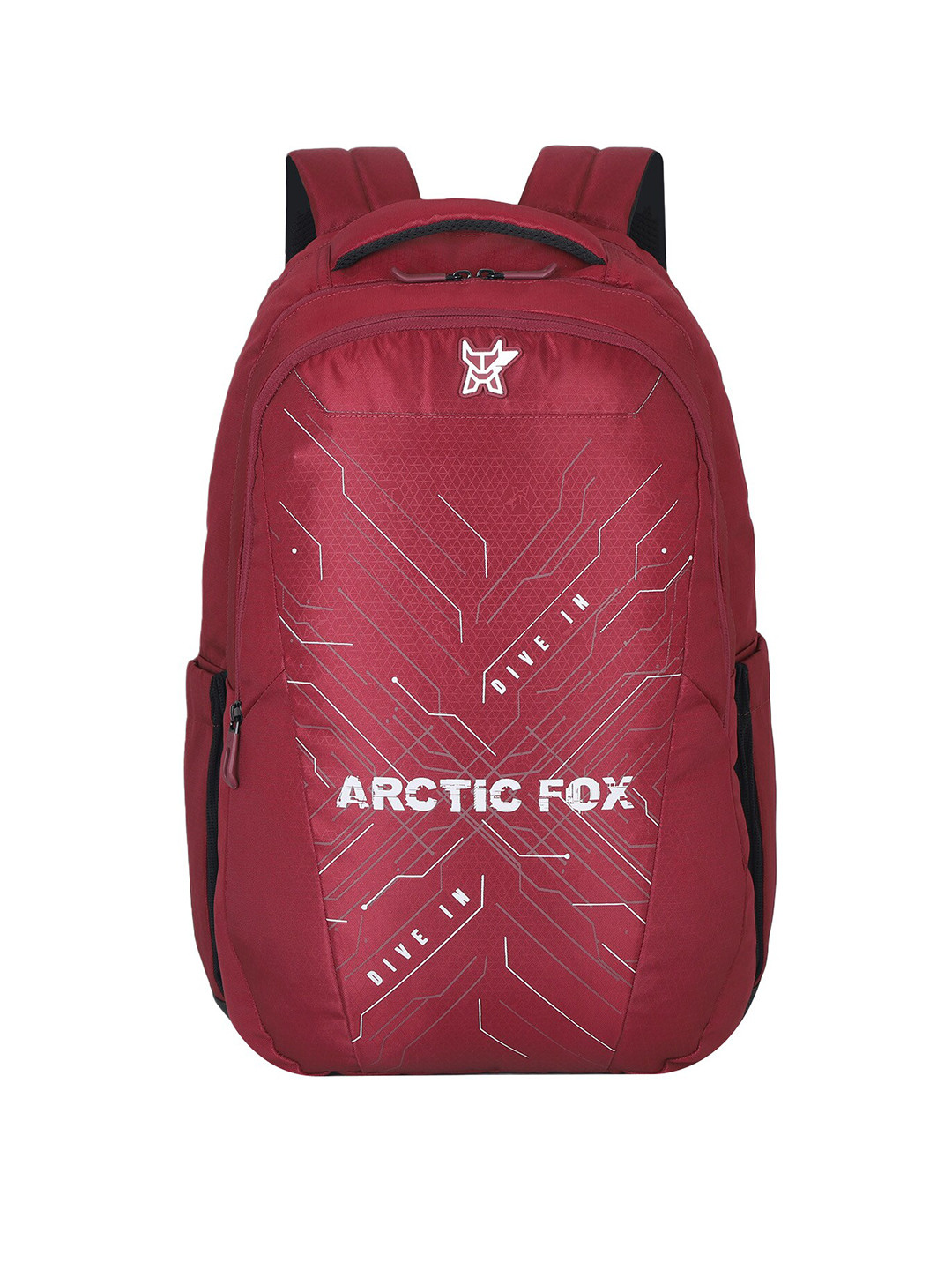Arctic Fox Geometric Printed Small Padded Backpack