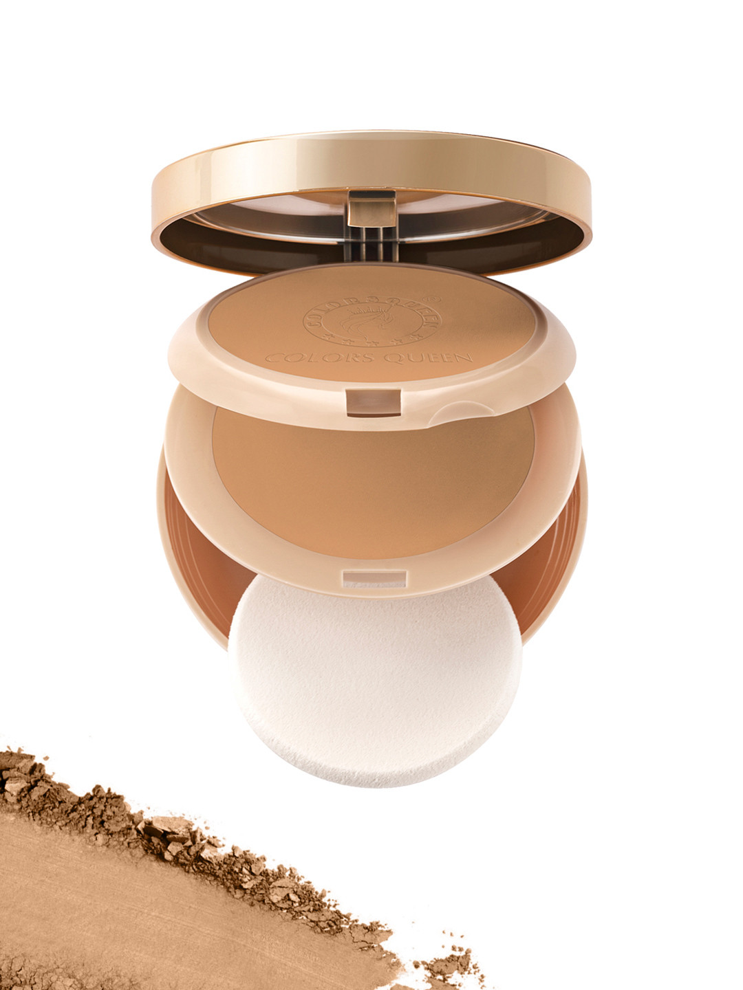 Colors Queen Long Lasting Oil Free 2-In-1 Brightness Compact Powder 20g - Amber 04