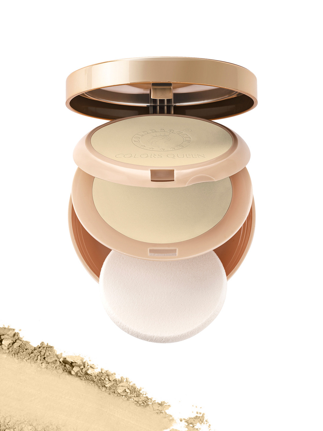 Colors Queen Long Lasting Oil Free 2-In-1 Brightness Compact Powder 20g - Ivory 01