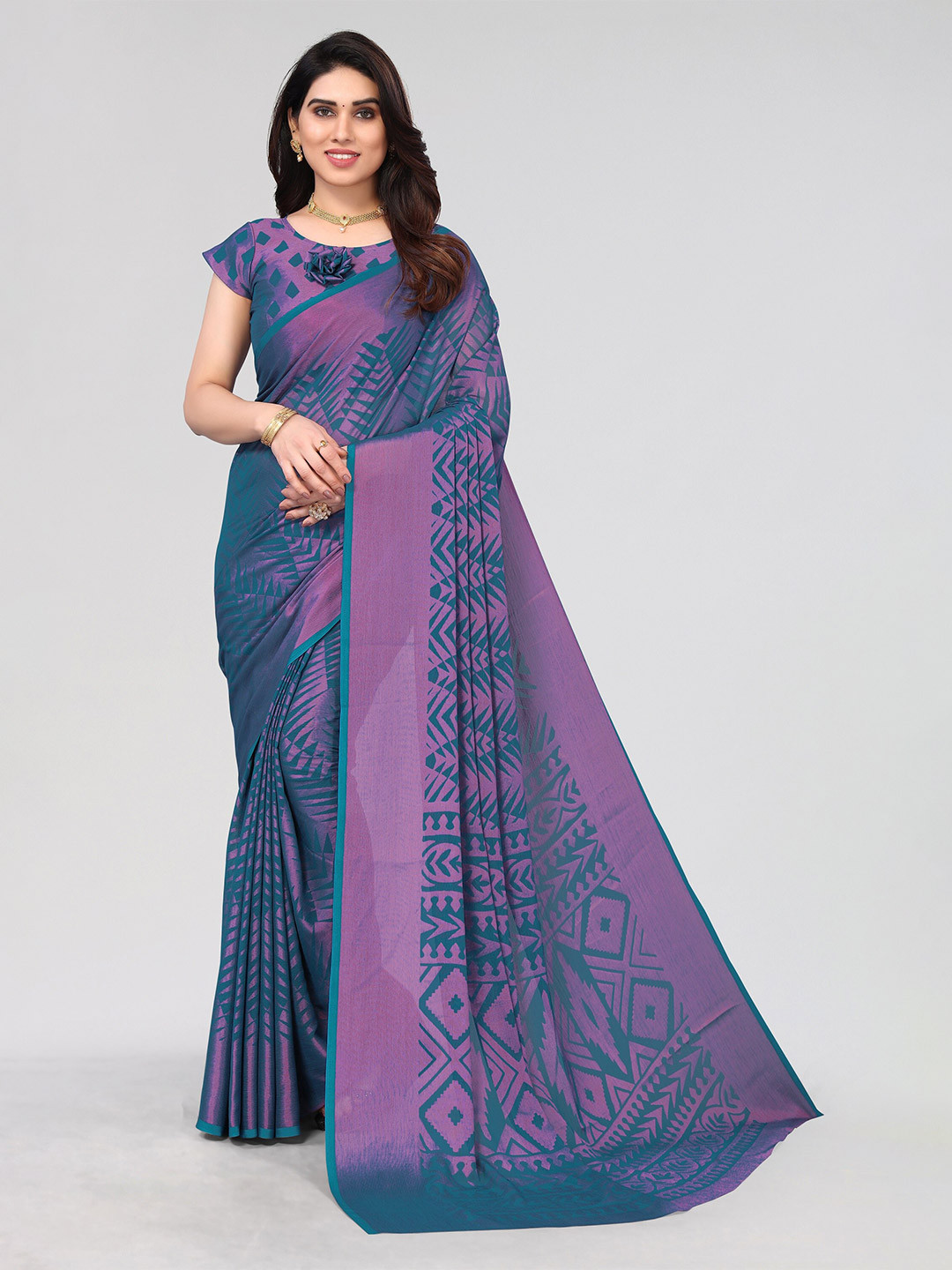 Winza Designer Printed Venkatgiri Saree