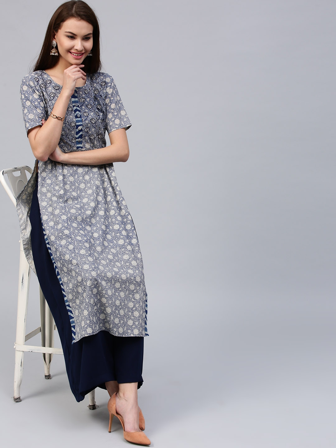 Buy Aqua Kurta Suit Sets for Women by Jaipur Kurti Online | Ajio.com-bdsngoinhaviet.com.vn