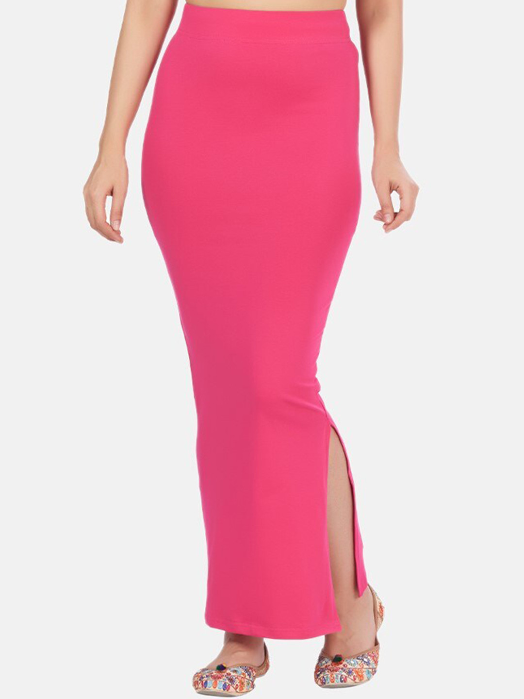 Studio Shringaar Women Side Slit Cotton Saree Shapewear