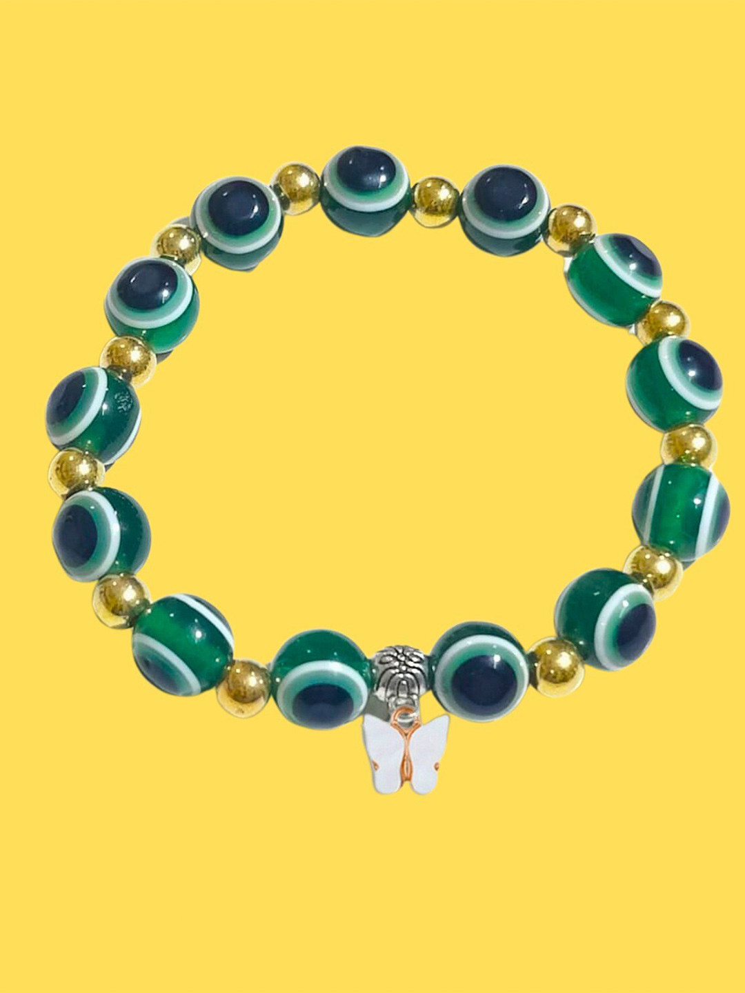 Pinapes Artificial Beads Charm Bracelet