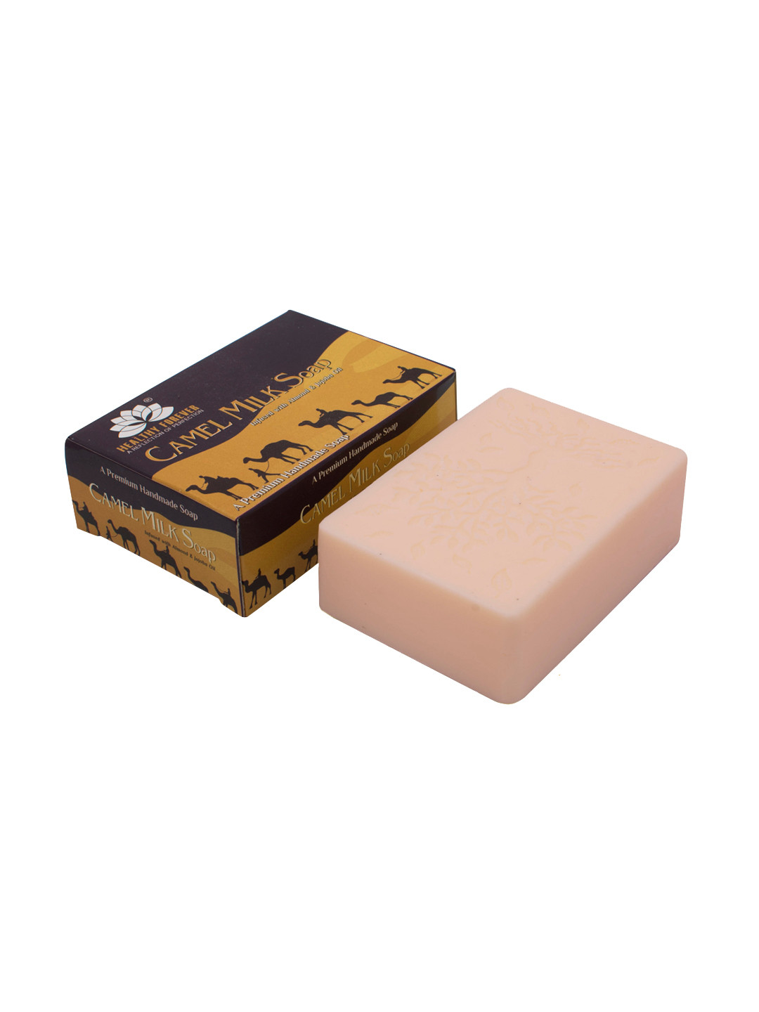 HEALTHY FOREVER Camel Milk Soap with Almond & Jojoba Oils - 120g