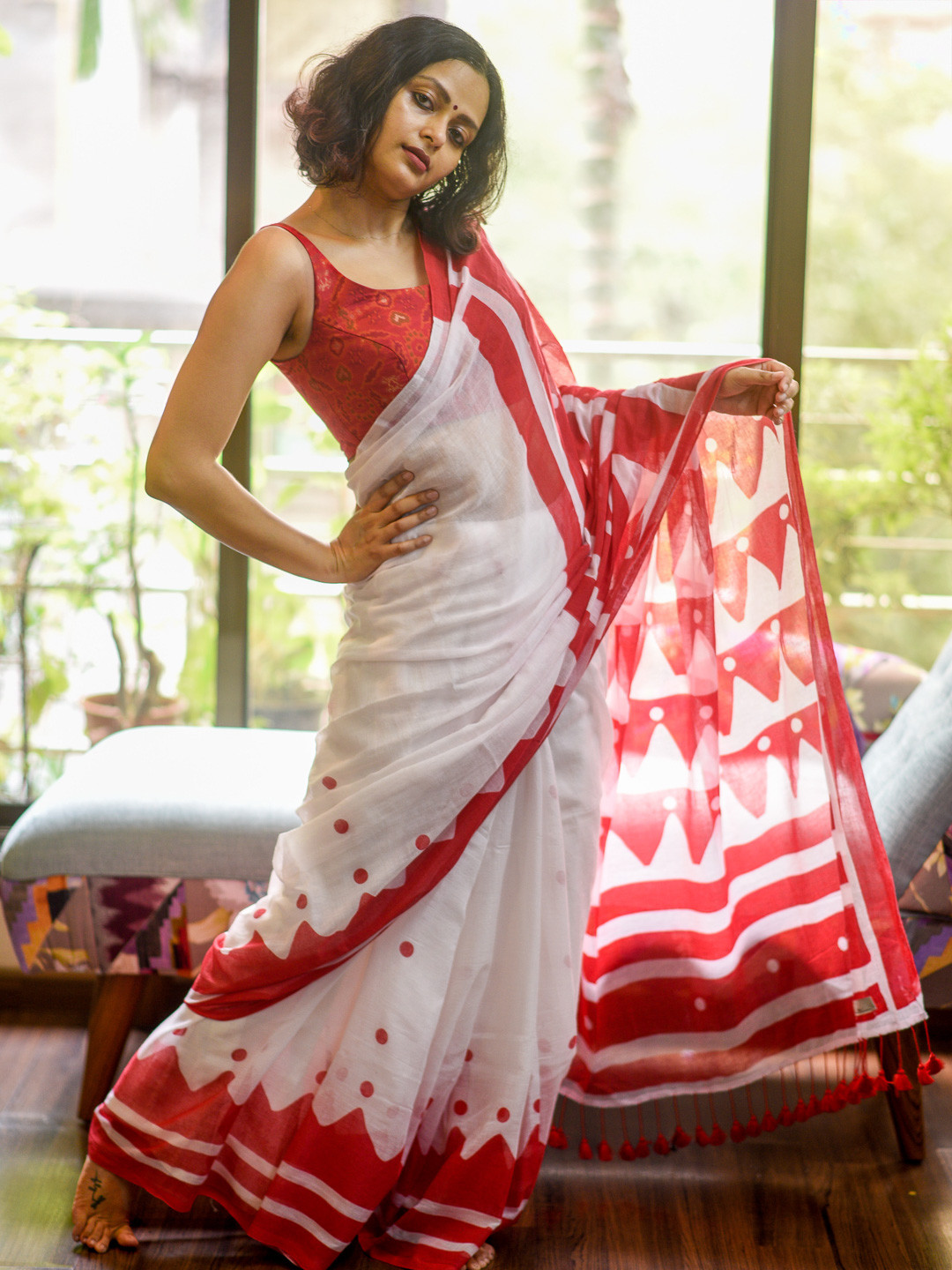 Suta Printed Pure Cotton Saree