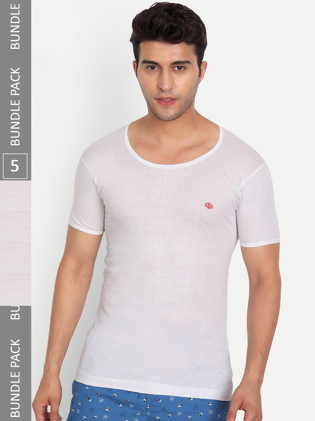 T.T. Pack of 5 Titanic HalfSleev Pure Cotton Vests