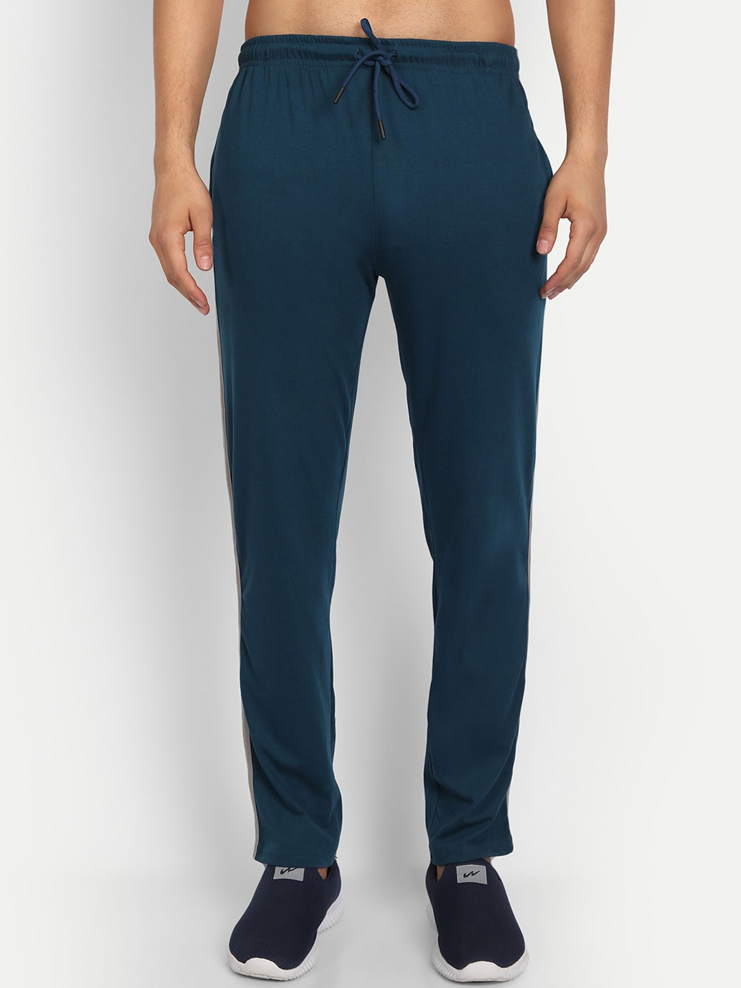 T.T. Men Pack Of 2 Cotton Comfort Fit Track Pants