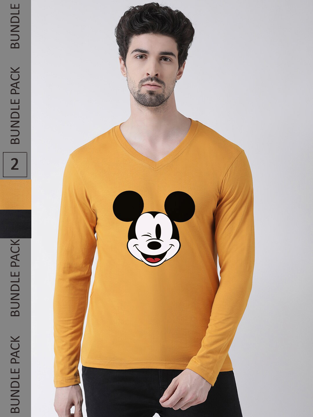 Friskers Pack Of 2 Typography Printed Long Sleeve Pure Cotton T-shirts