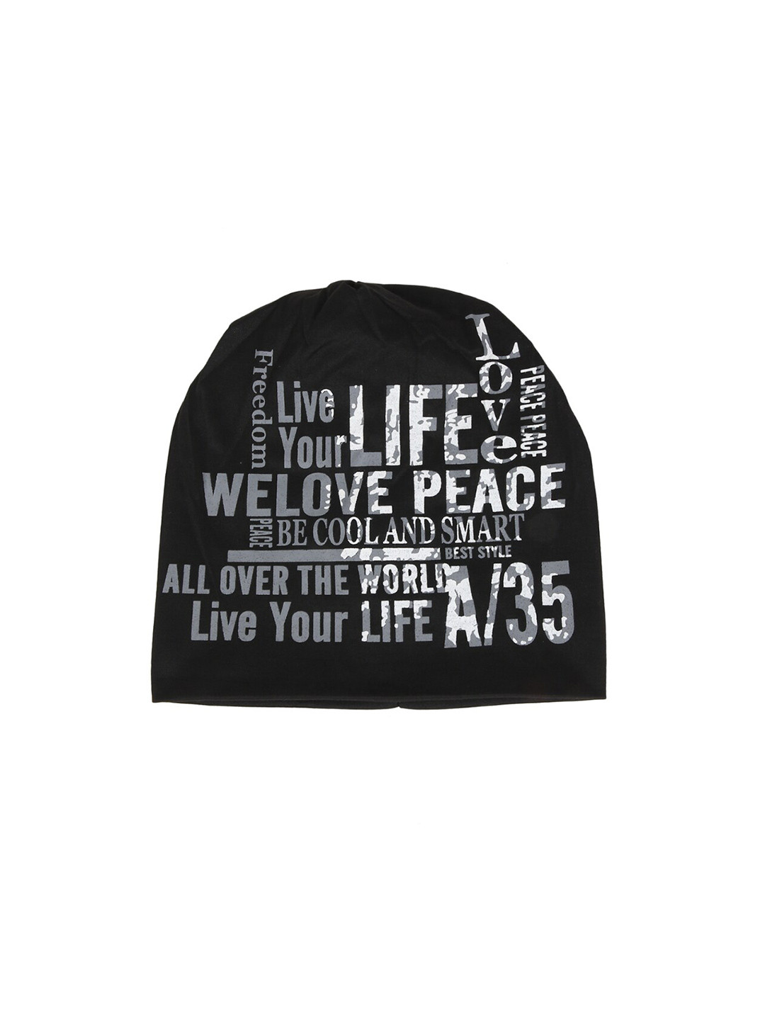 iSWEVEN Typography Printed Beanie