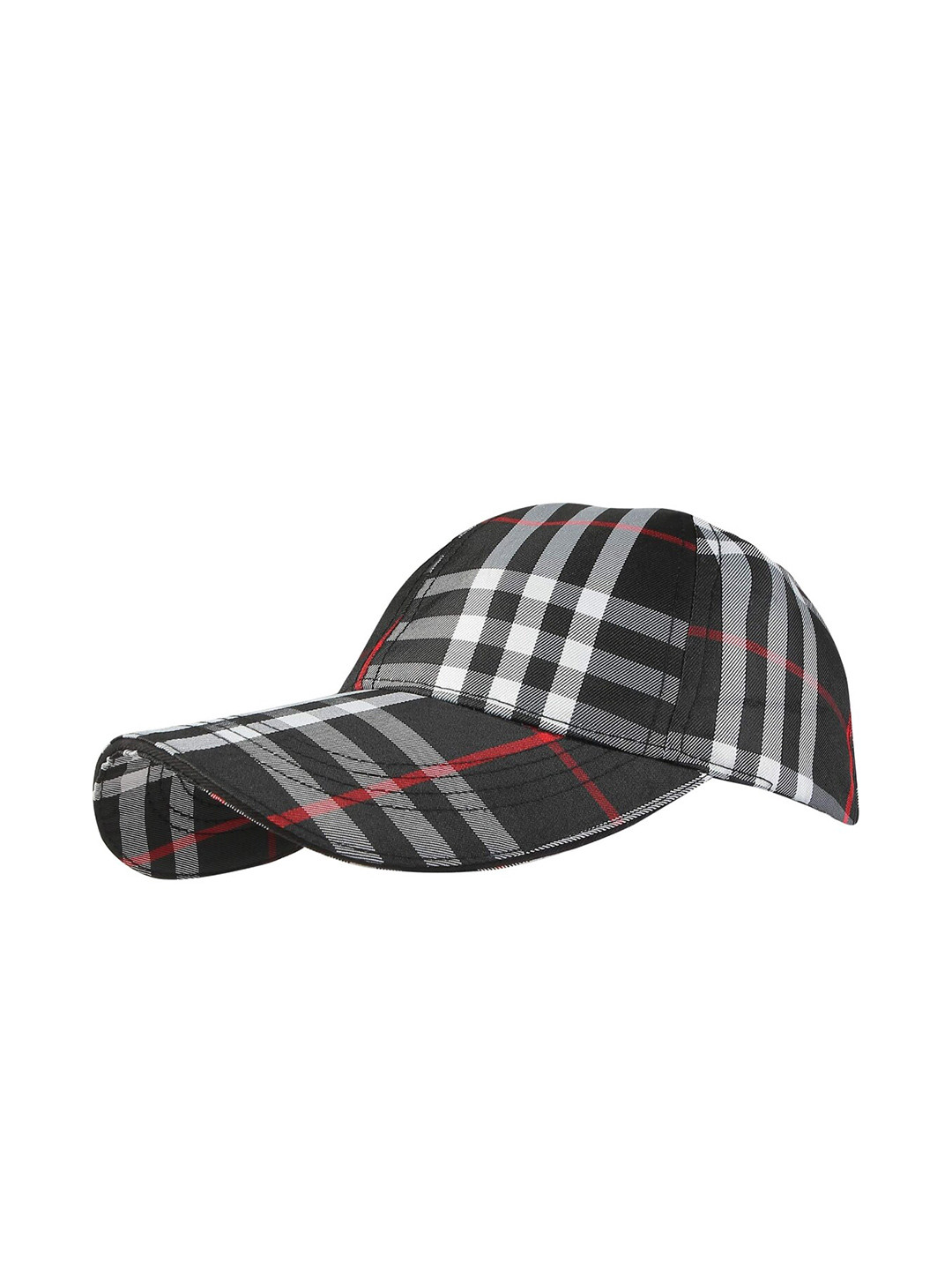 iSWEVEN Checked Lightweight Snapback Baseball Cap