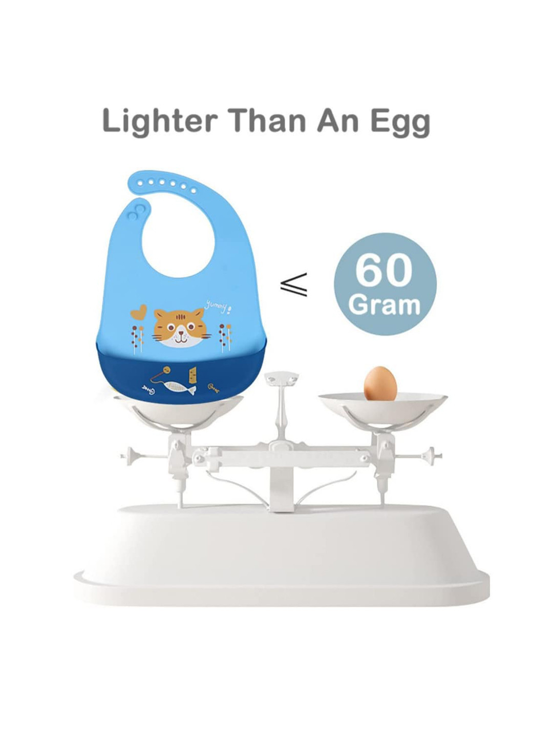 YOUSTYLO Kids Printed Adjustable Bibs With Crumb Collector