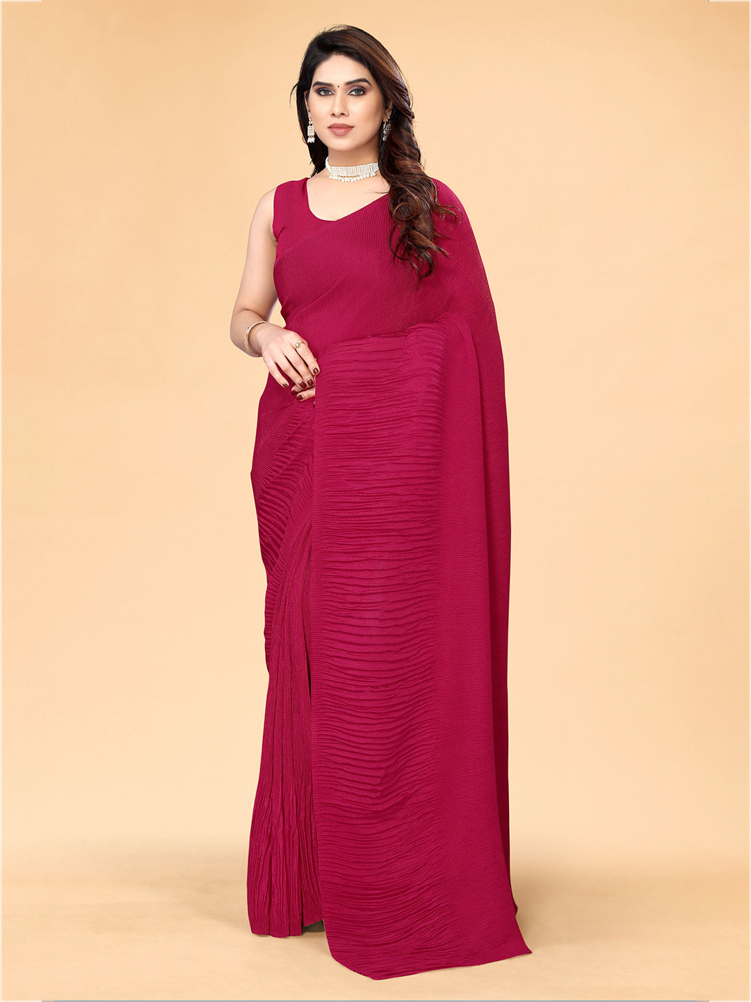 Sidhidata Poly Chiffon Leheriya Saree