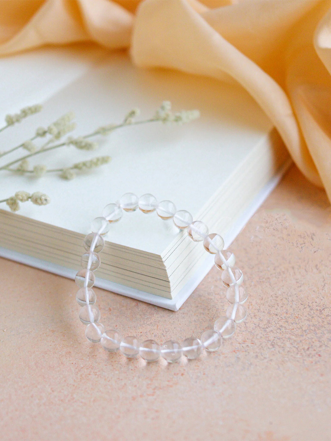 RDK Crystals Slip-On Elasticated Bracelet