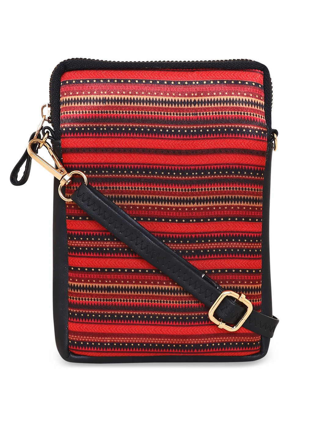 Sabhyata Striped Water Resistant Sling Bag