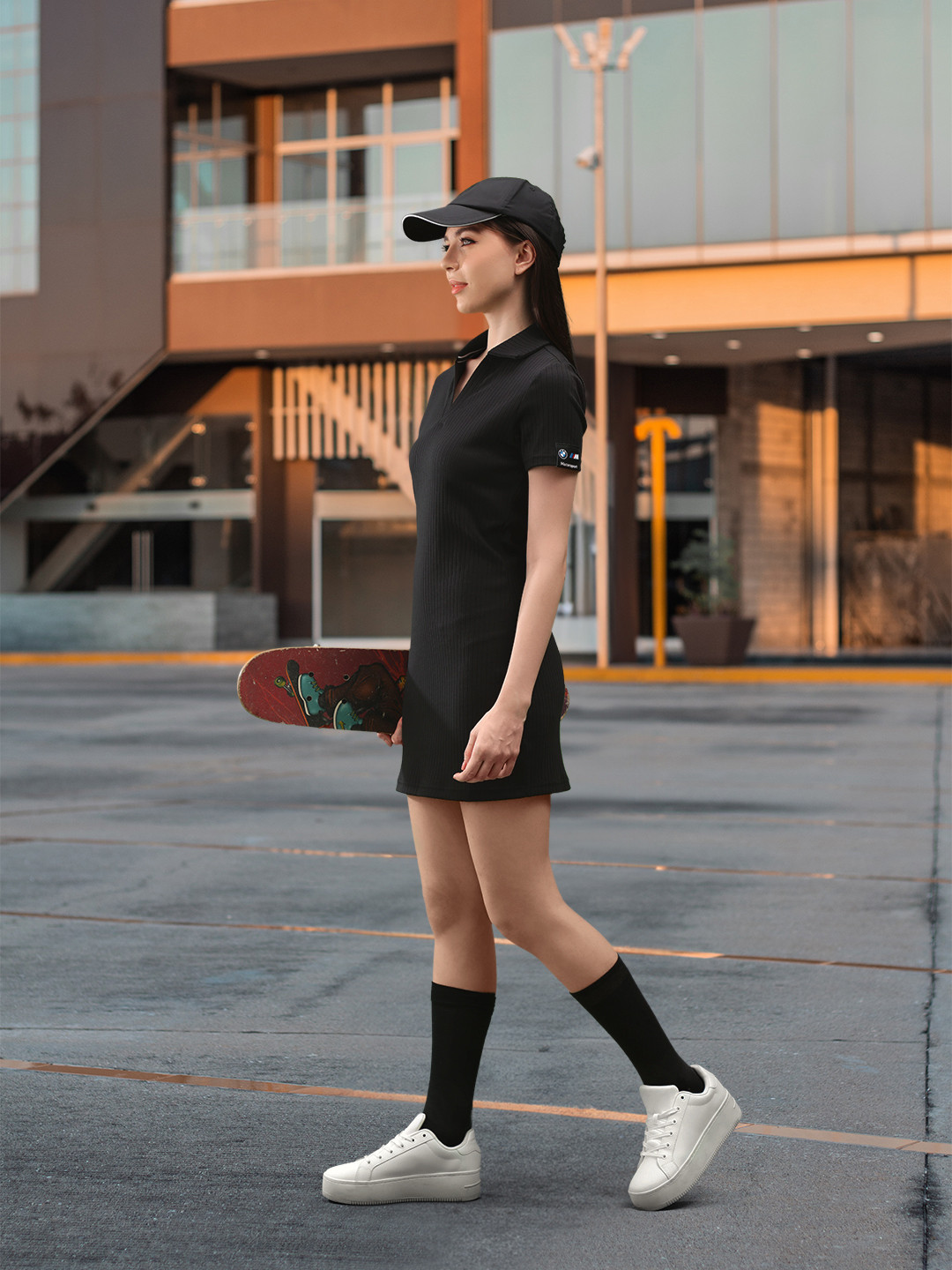 PUMA Motorsport BMW Statement Essential Ribbed Solid T-shirt Dress