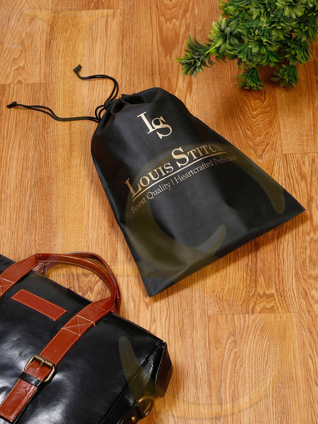 LOUIS STITCH Set Of 12 Brand Logo Printed Non-Woven See Through & Eco-Friendly Shoe Bags