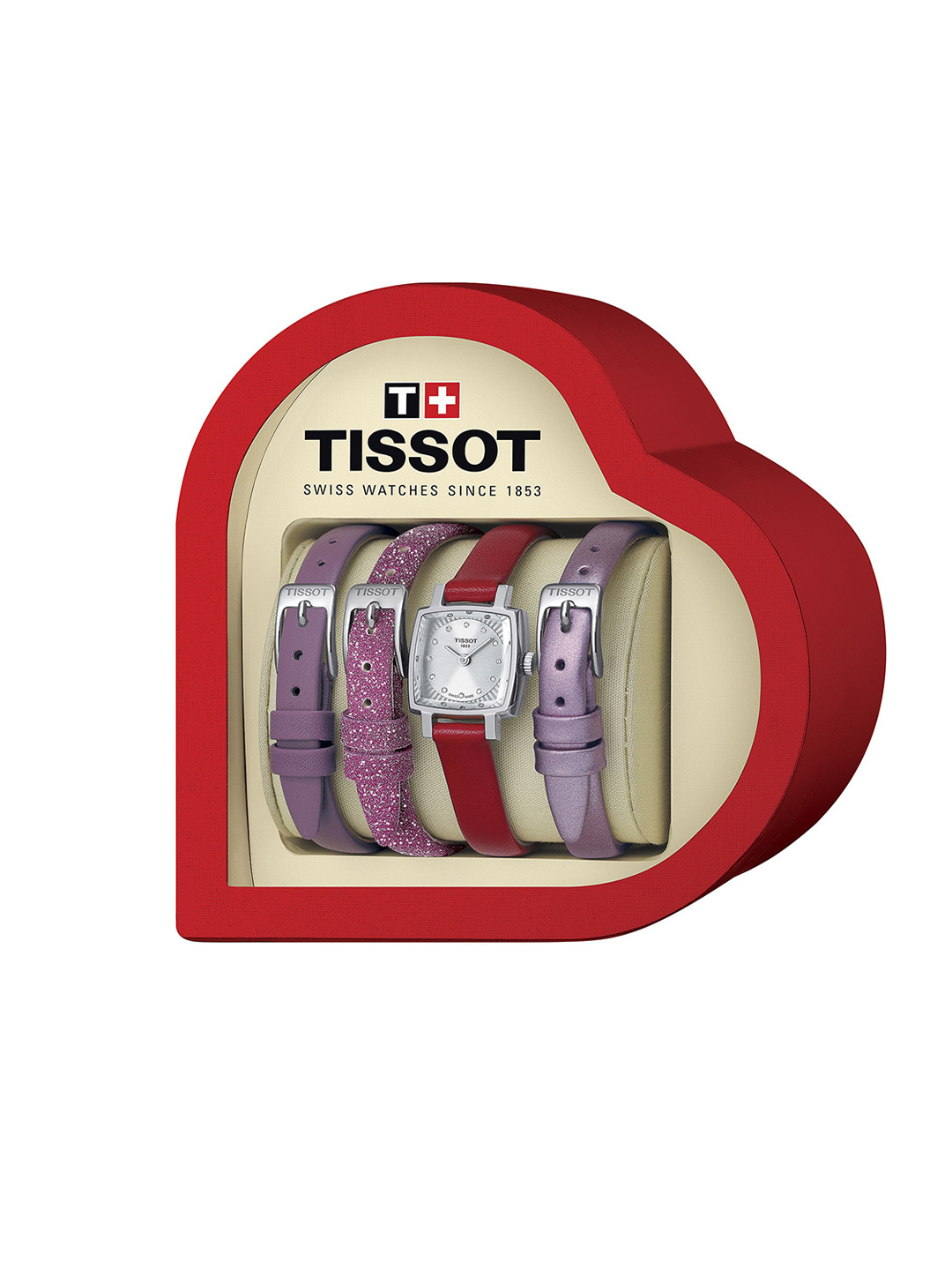 TISSOT Women Printed Dial & Leather Straps Analogue Watch T0581091603600