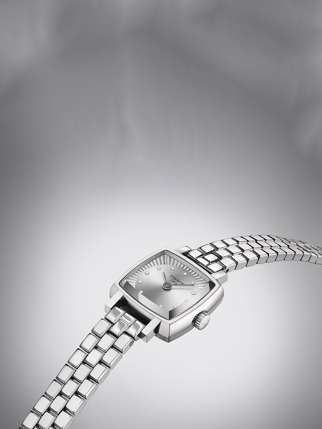 TISSOT Women Embellished Dial & Stainless Steel Bracelet Style Straps Analogue Watch T0581091103601