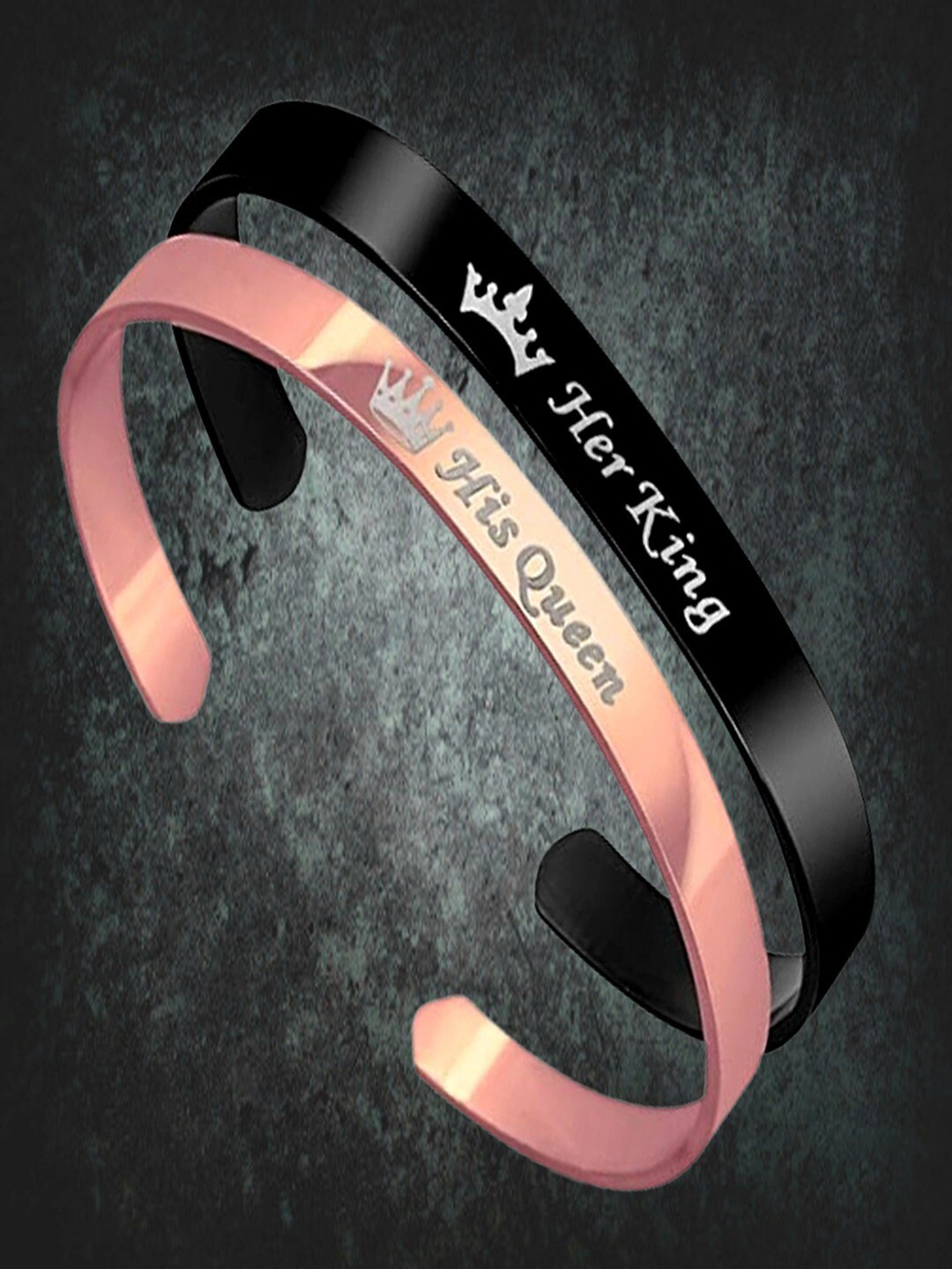 UNIVERSITY TRENDZ Set Of 2 Cuff Bracelet