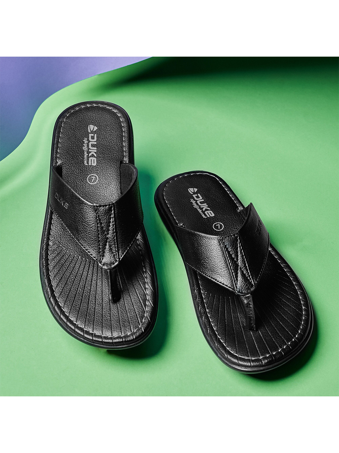 Duke Men Textured Comfort Sandals