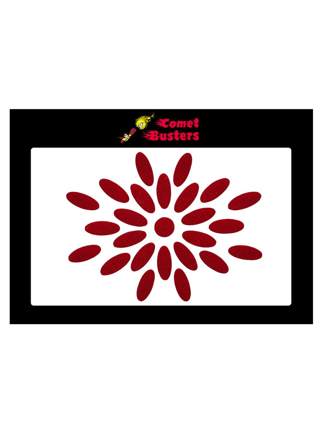 Comet Busters Red Set of 25 Sticker Bindis
