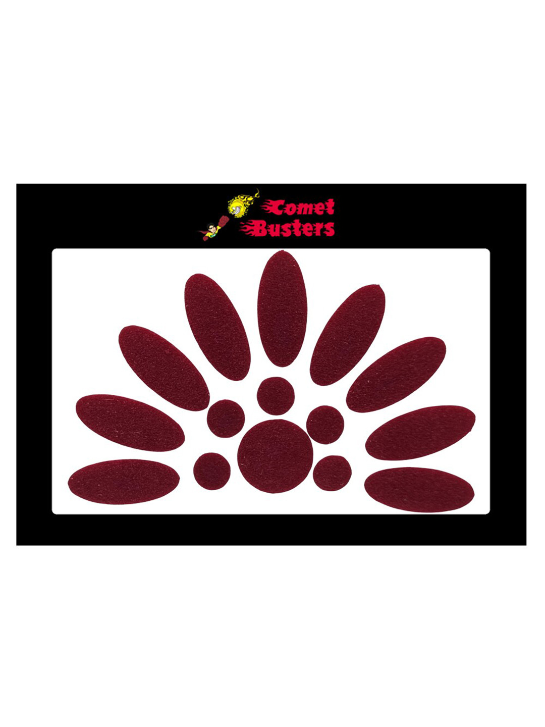 Comet Busters Maroon Set of 15 Sticker Bindis