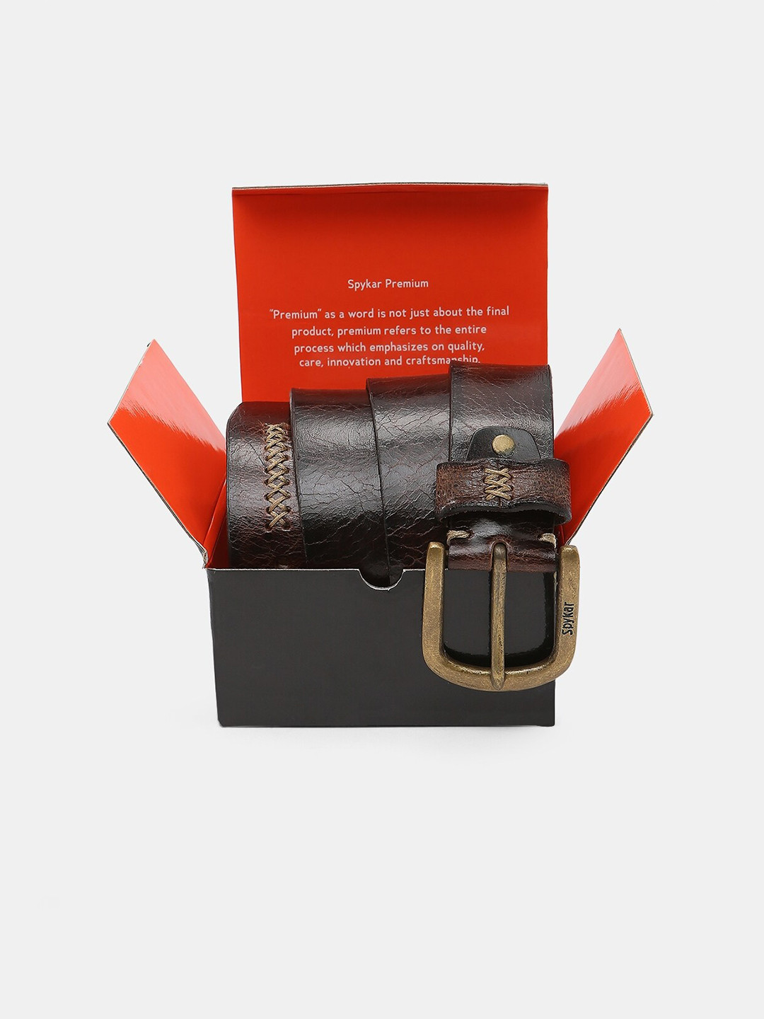 SPYKAR Men Set Of 2 Leather Two Fold Wallet & Belt