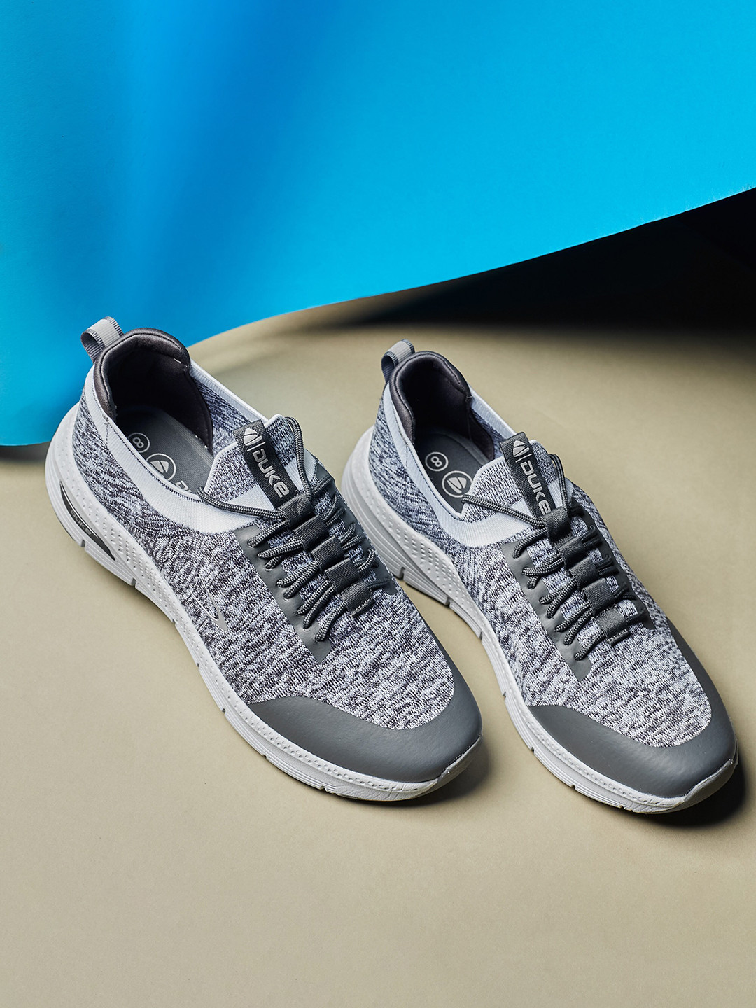 Duke Men Textile Lace-Up Running Shoes