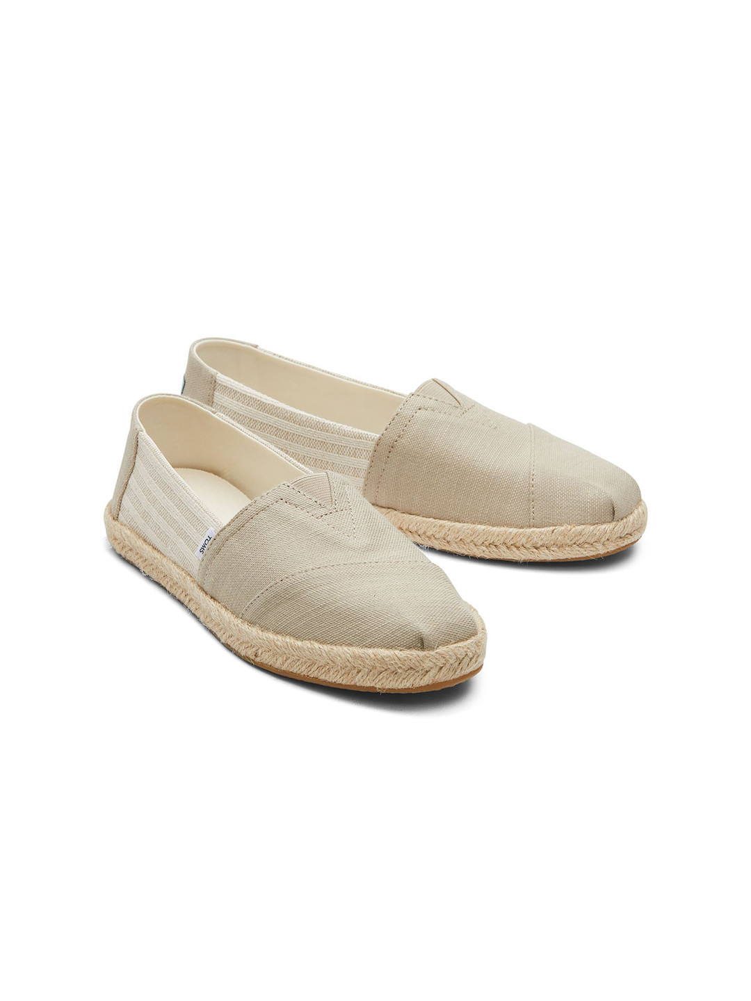 TOMS Women Beige Textured Espadrilles