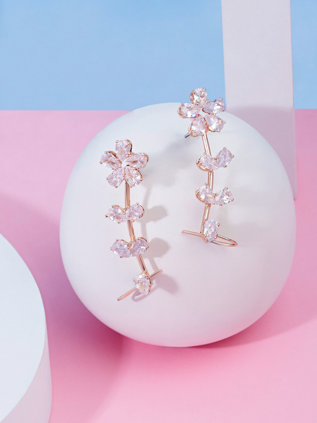 AMI Rose Gold-Plated Brass Ear Cuff Earring