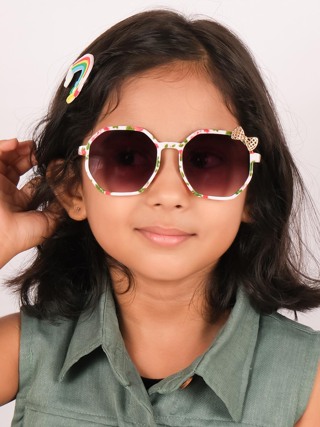 DukieKooky Kids Square Sunglasses with UV Protected Lens DKSG399A