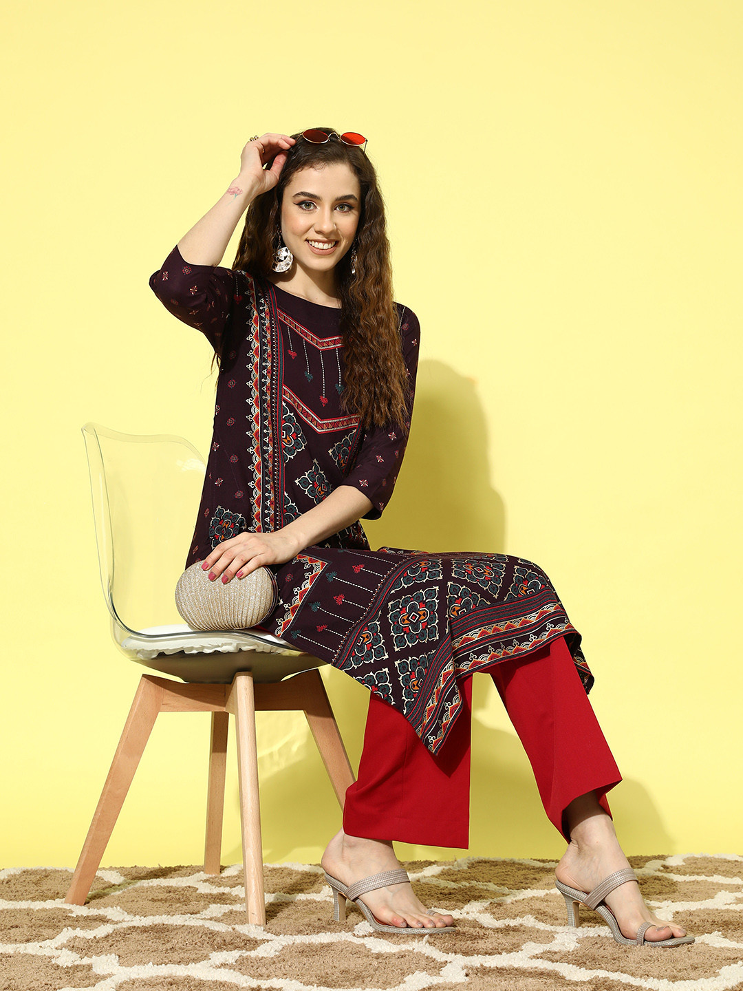 all about you Women Ethnic Motifs Printed Kurta