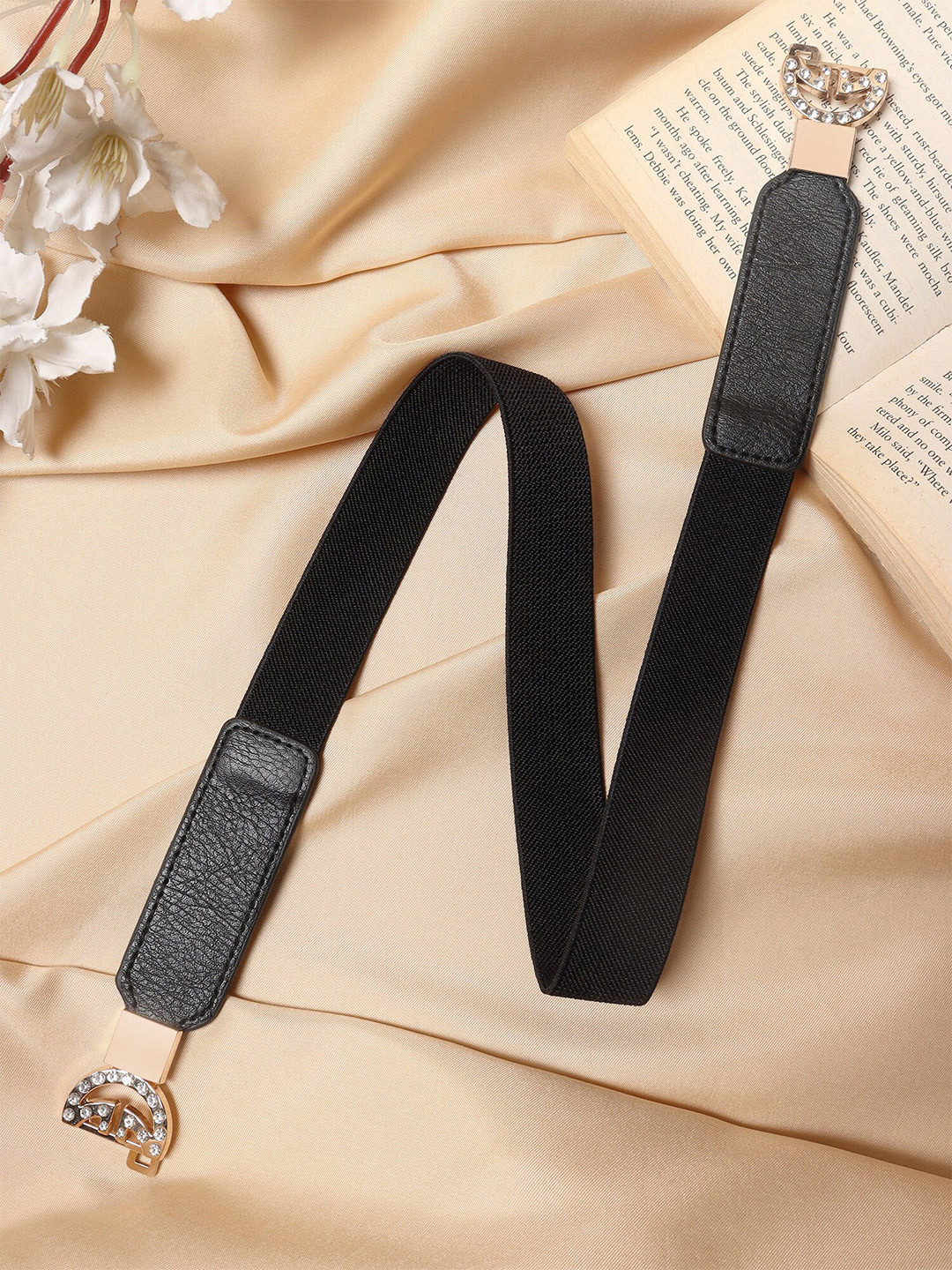 Berrylush Women Textured Stretchable Belt