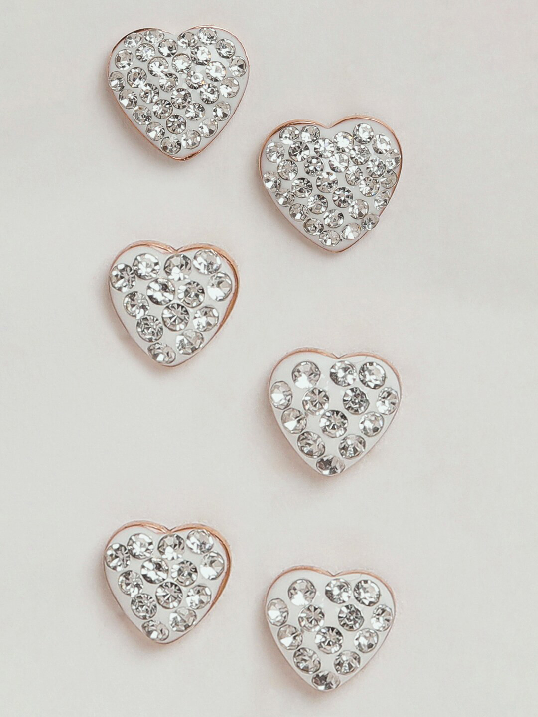 EL REGALO Stainless Steel Gold-Plated Contemporary Studs Earrings