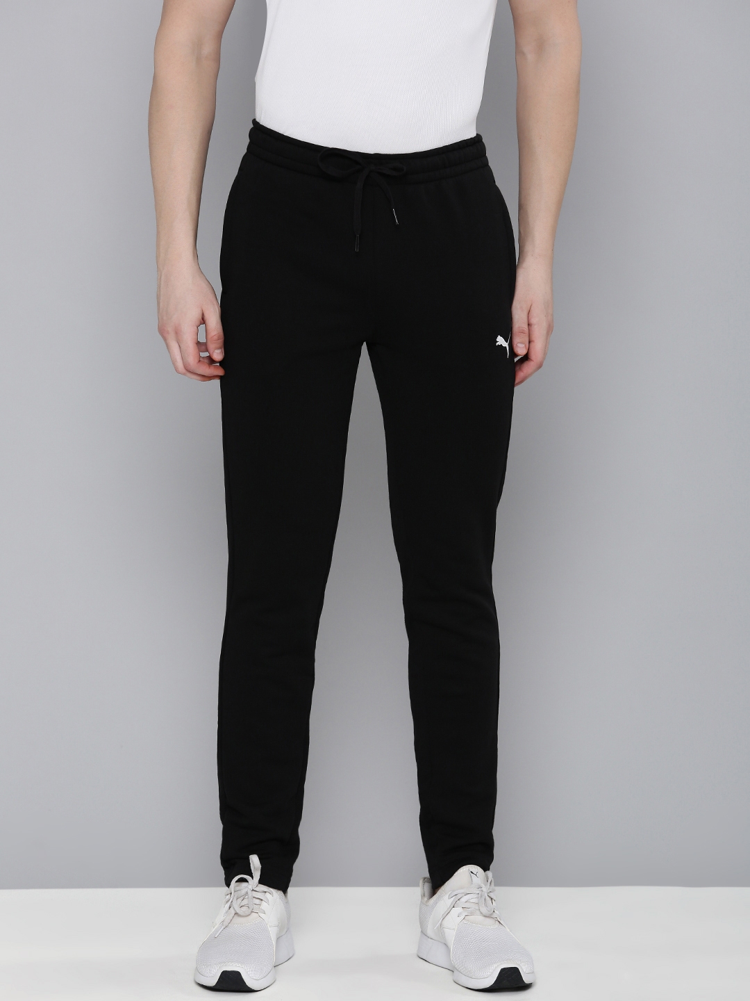 Buy Puma Men Solid Slim Fit Zippered Knitted Track Pants Track Pants for Men 22807056 Myntra