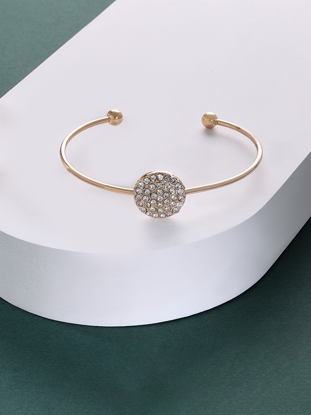 AMI Women Gold-Plated Kada Bracelet