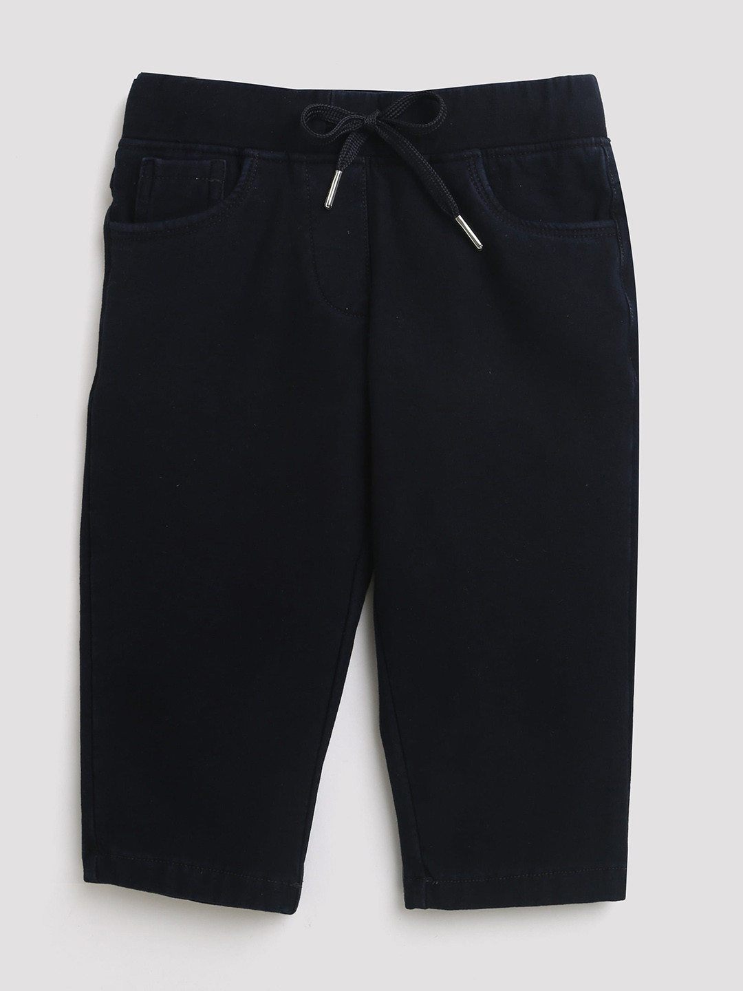 Tiny Girl Regular Fit Mid-Rise Cotton Capris