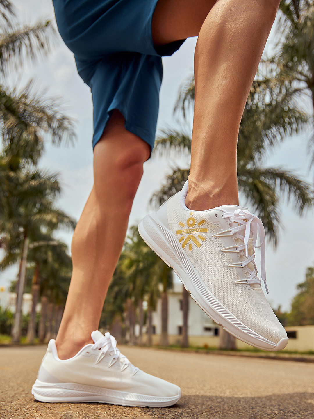 CULT Men Firebird Brand Logo Printed Running Sports Shoes