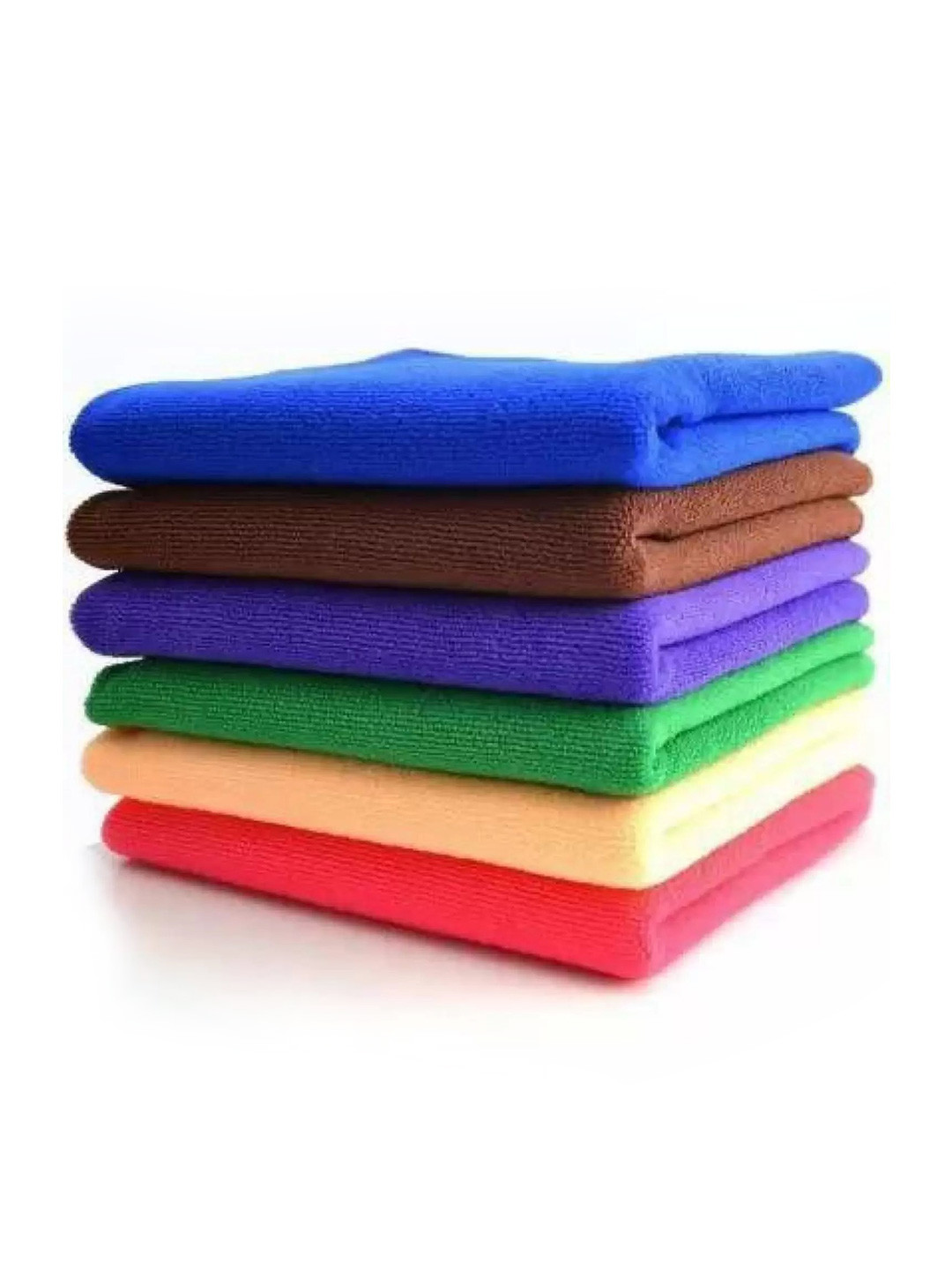 DALUCI Blue & Green 6 Pieces Microfiber Cleaning Cloth Set