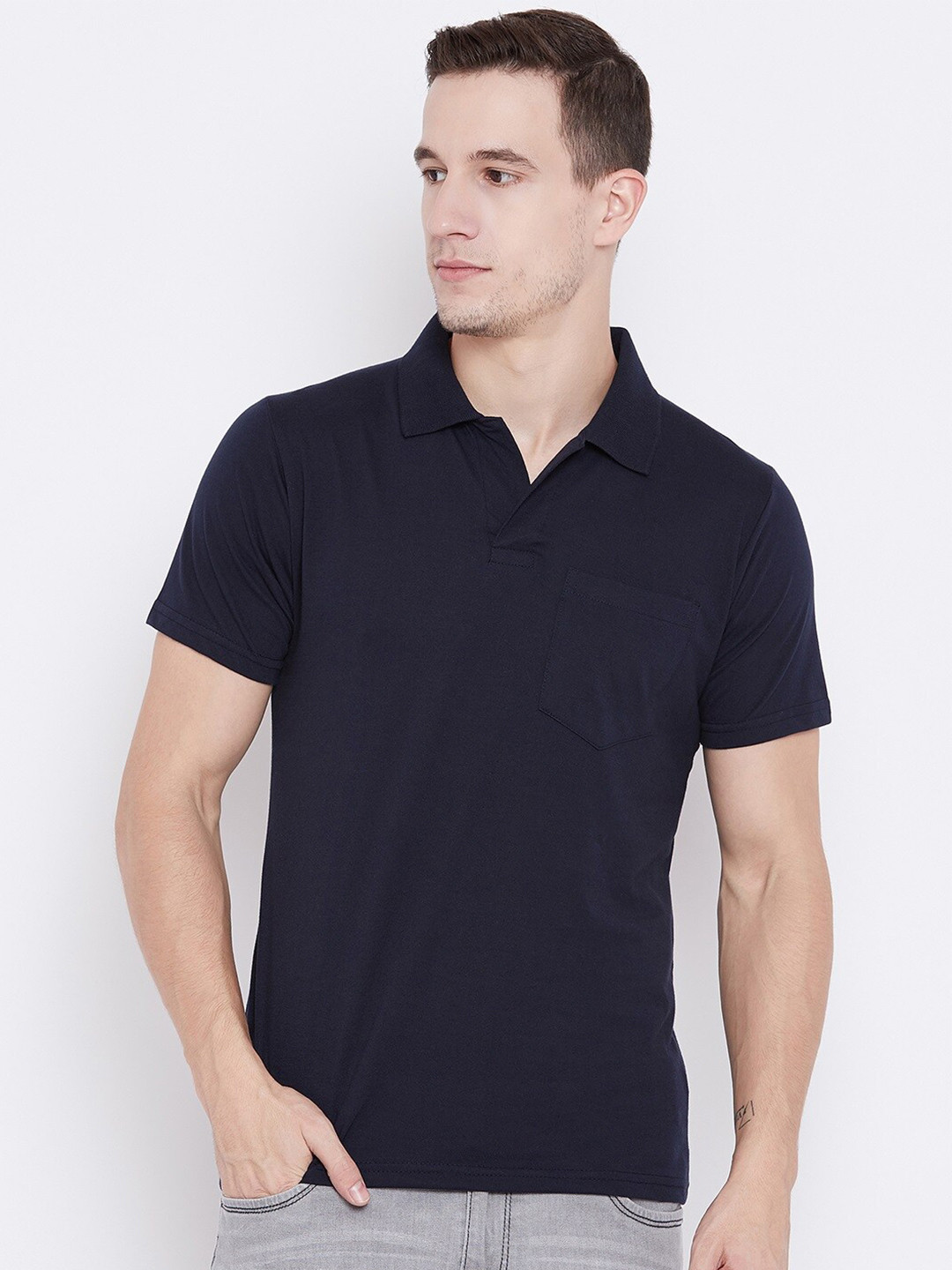 Camey Half Sleeve Cotton Polo T-shirt
