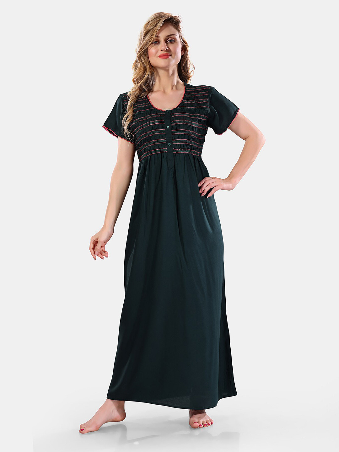 Be You Round Neck Maxi Nightdress