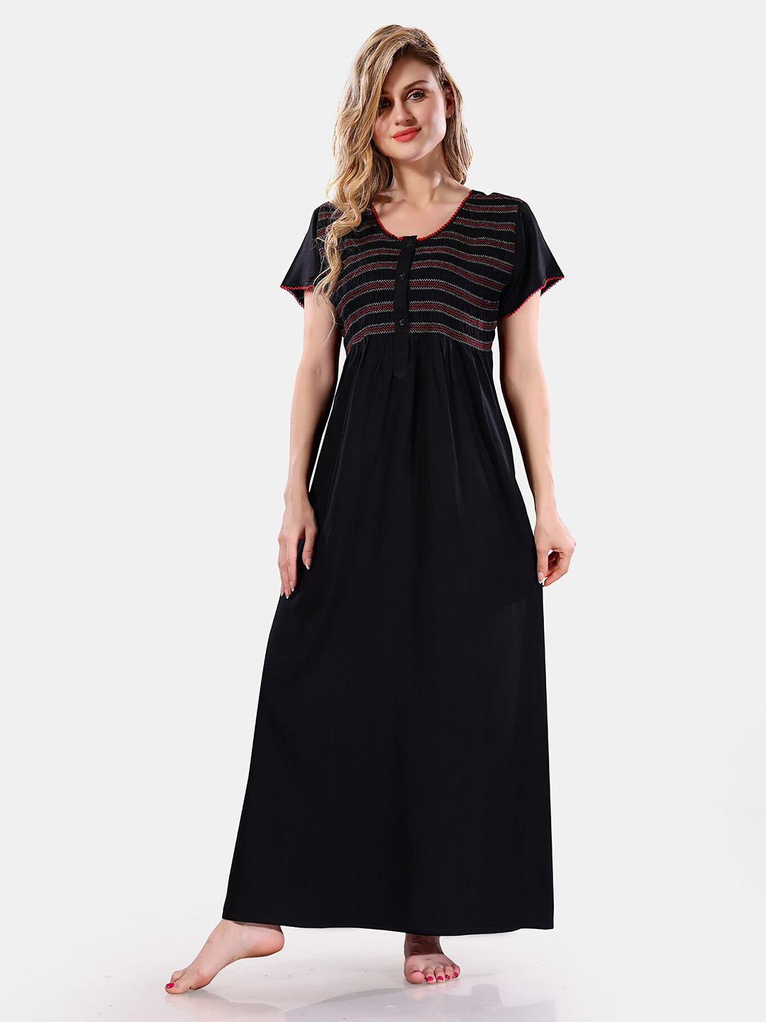Be You Round Neck Maxi Nightdress