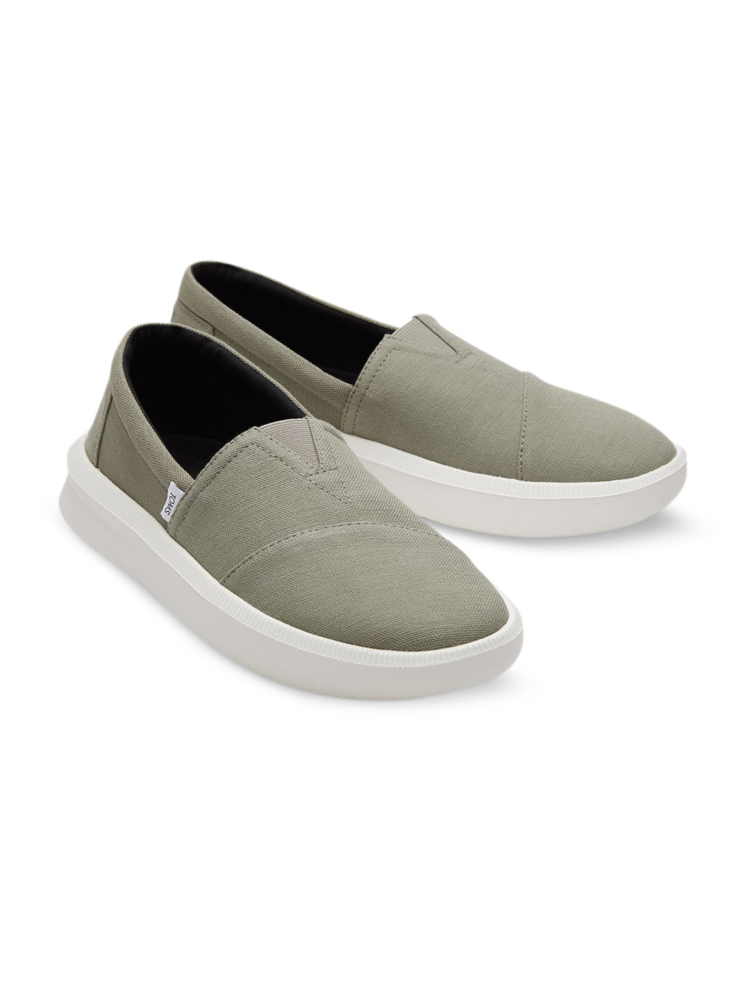 TOMS Men Grey Casual Slip-On Sneakers