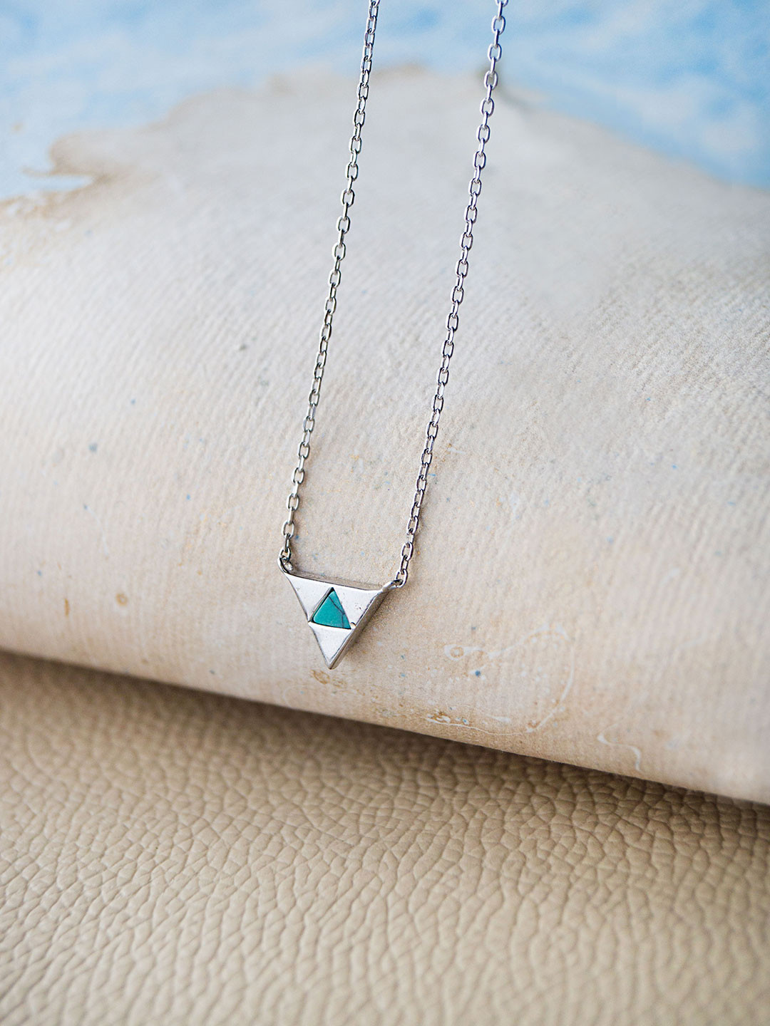 MANNASH Rhodium-Plated Sterling Silver Pendant Chain