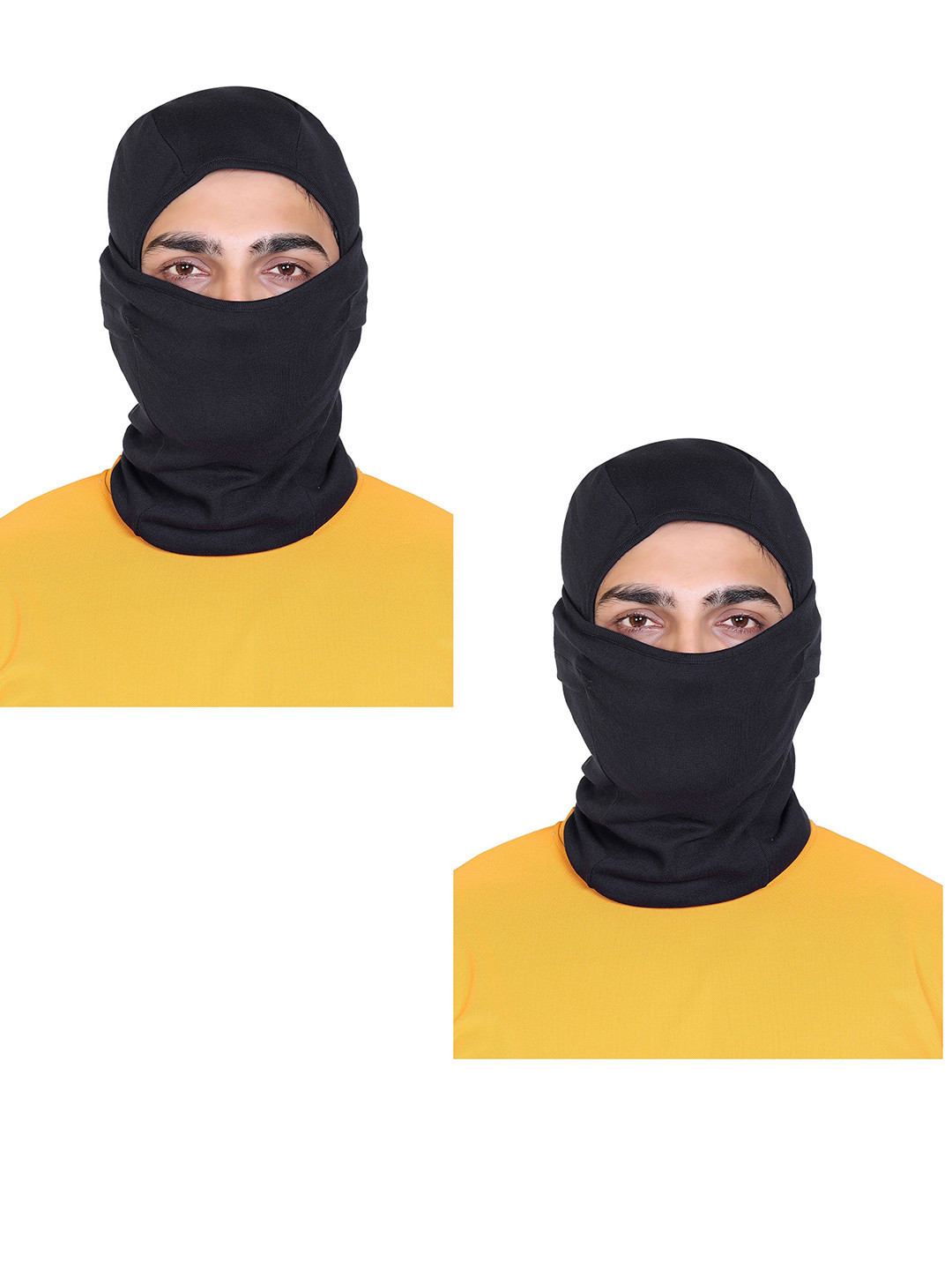 Gajraj Pack Of 2 Cotton Stretchable Full Balaclava Face Masks