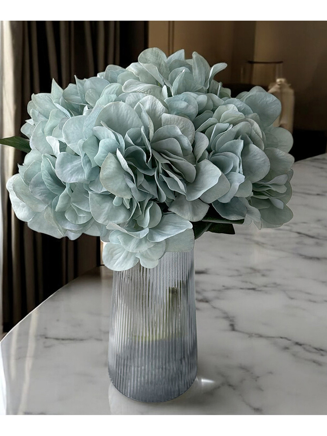 Art Street Blue Artificial Hydrangea Flowers